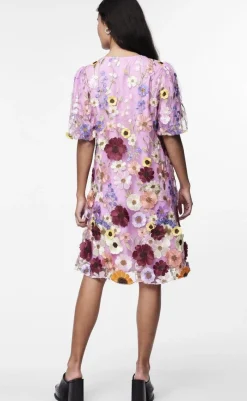 Discount Kjole - Flowering - Pink Lavender Kjoler