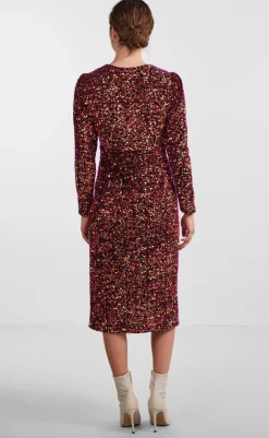 Online Kjole - Pinko Midi - Black Kjoler