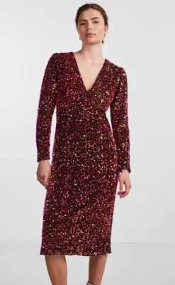 Online Kjole - Pinko Midi - Black Kjoler