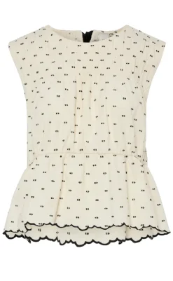 Best Top - Dobby - Gardenia T-shirts & Toppe